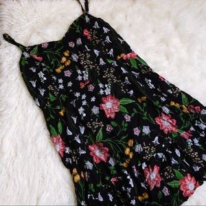Black floral dress